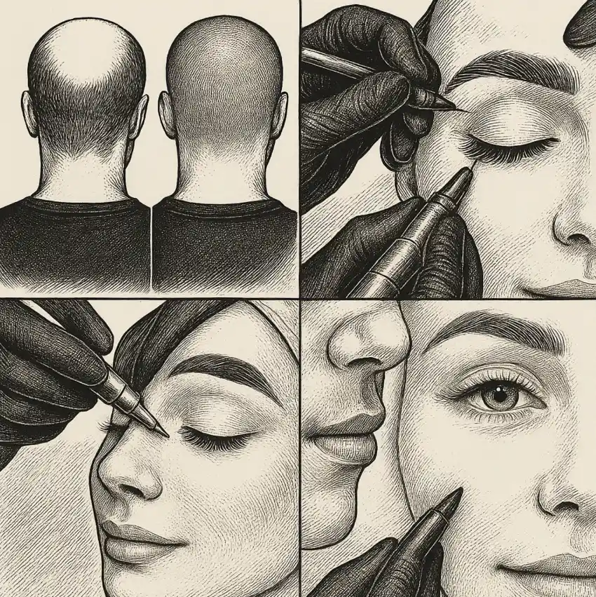 Técnicas de micropigmentación de cejas